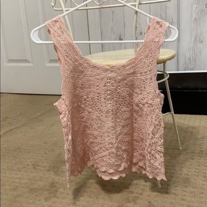 light pink tank top